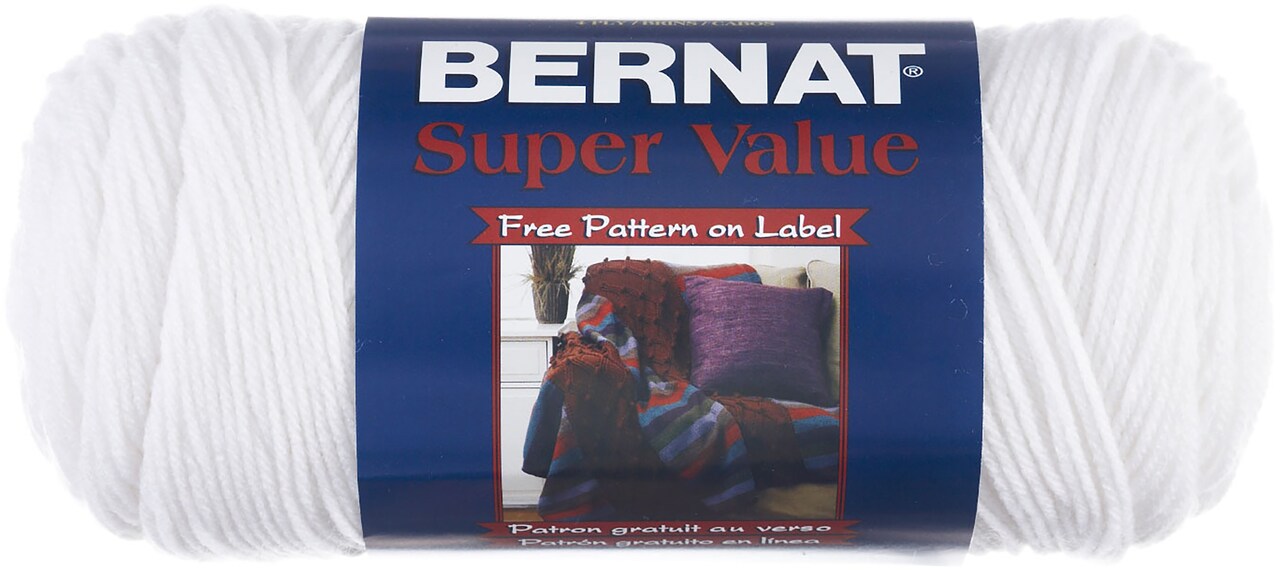 Bernat Super Value 197g - White 07391