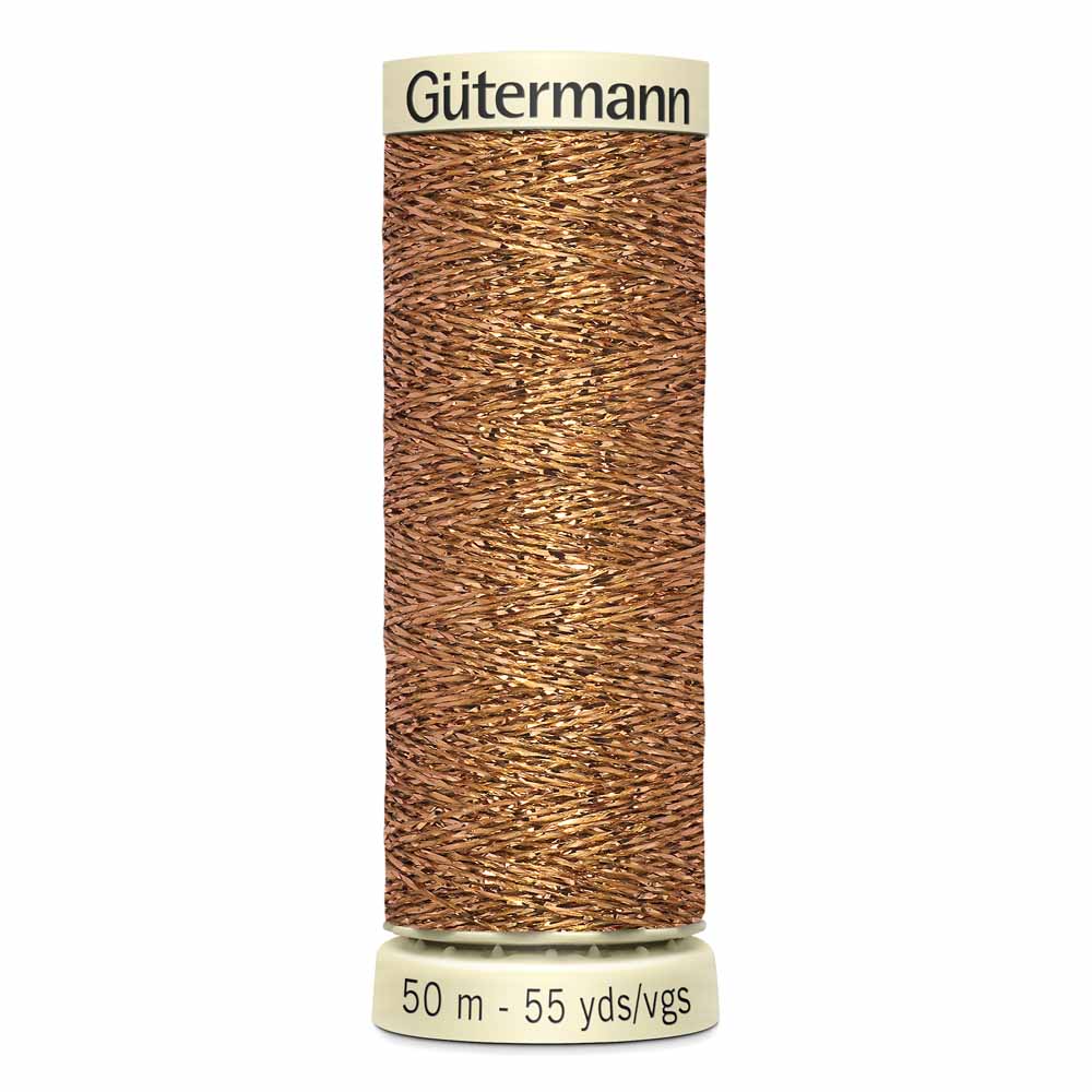 Gut Metallic Sparkle Thread 50m - Copper 0036