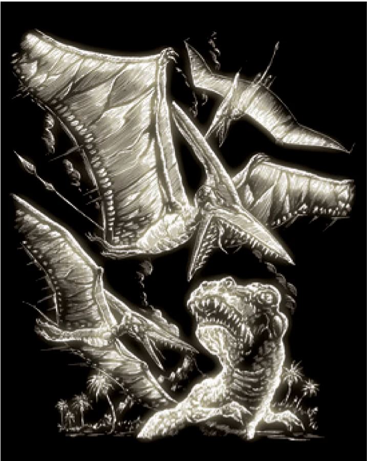 EGR Art Pterodactyles Sm
