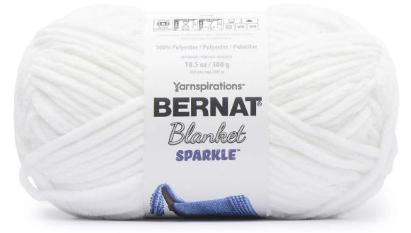Bernat Blanket Sparkle 300g - White Sparkle 70006
