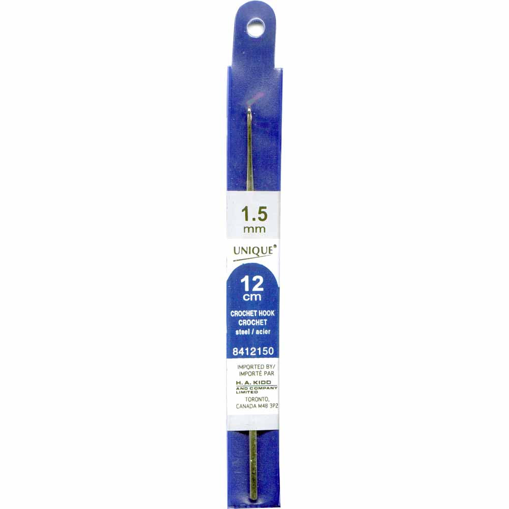 Steel Crochet Hook 12cm 1.5mm 8412150