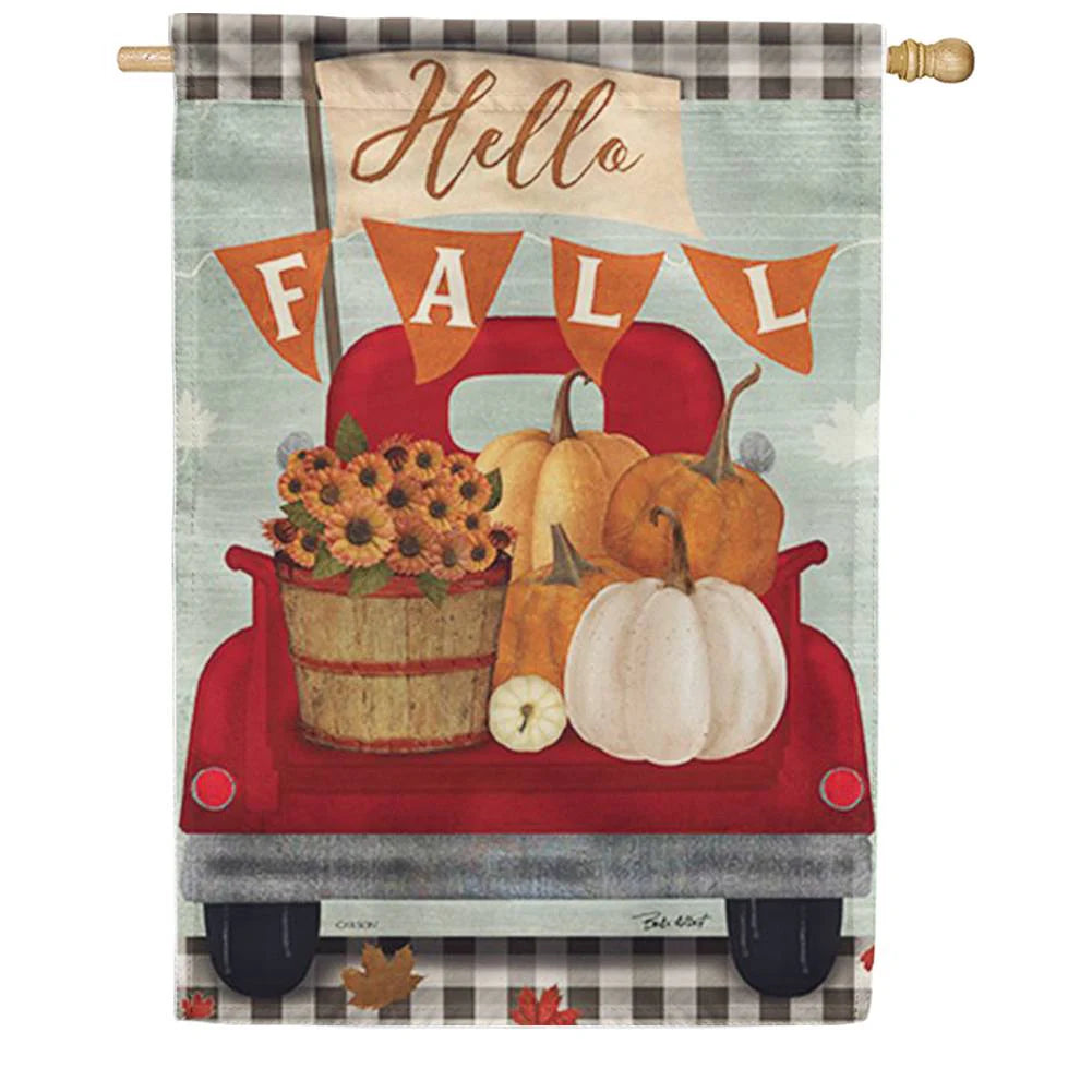 EB Lg Flag - Hello Fall