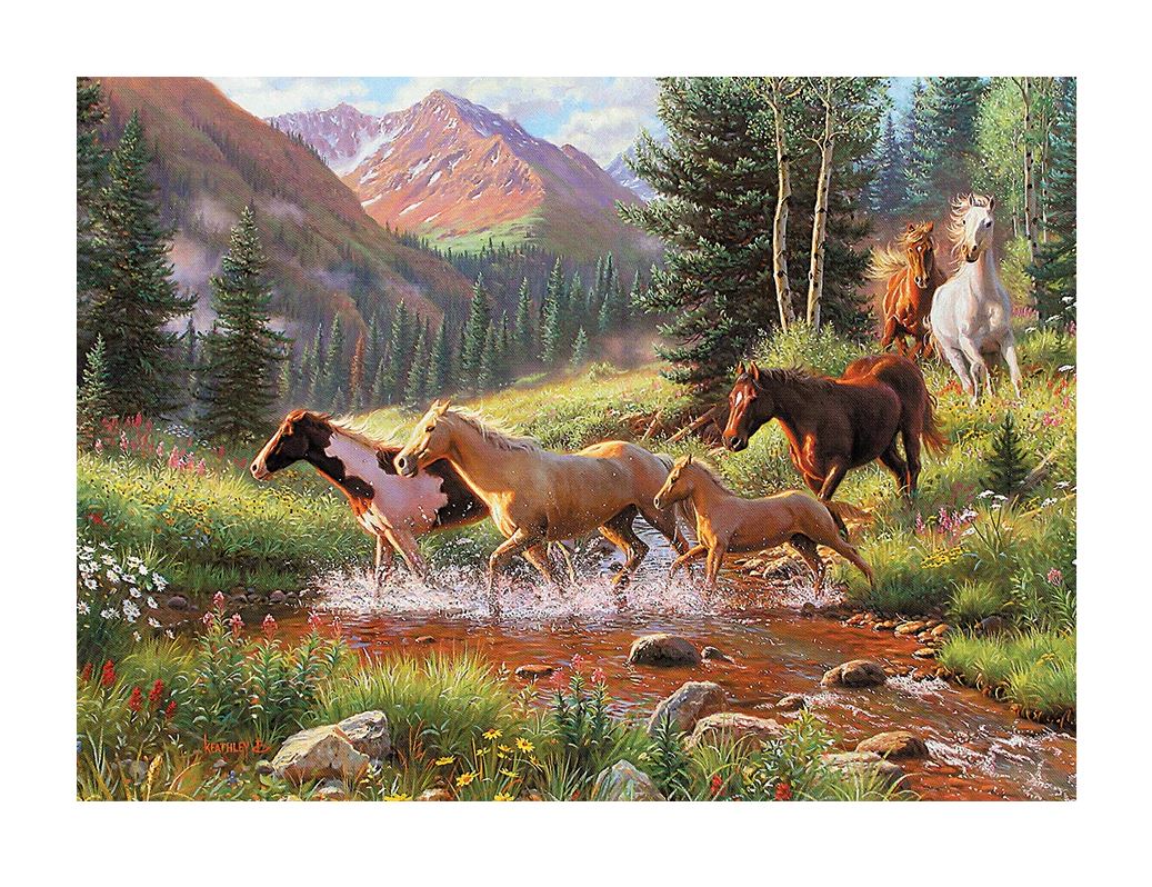 Tray Puzzle - Horse Stream