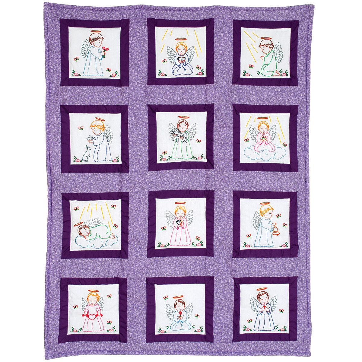 9" Theme Quilt Blocks - Precious Angels 913