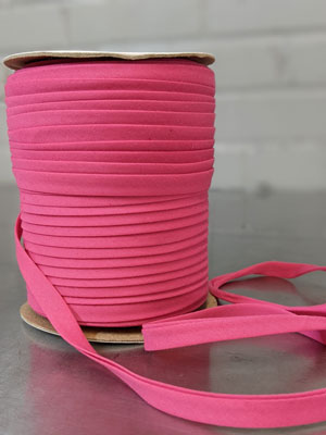 Polycotton Bias Tape Hot Pink 06 - 13mm