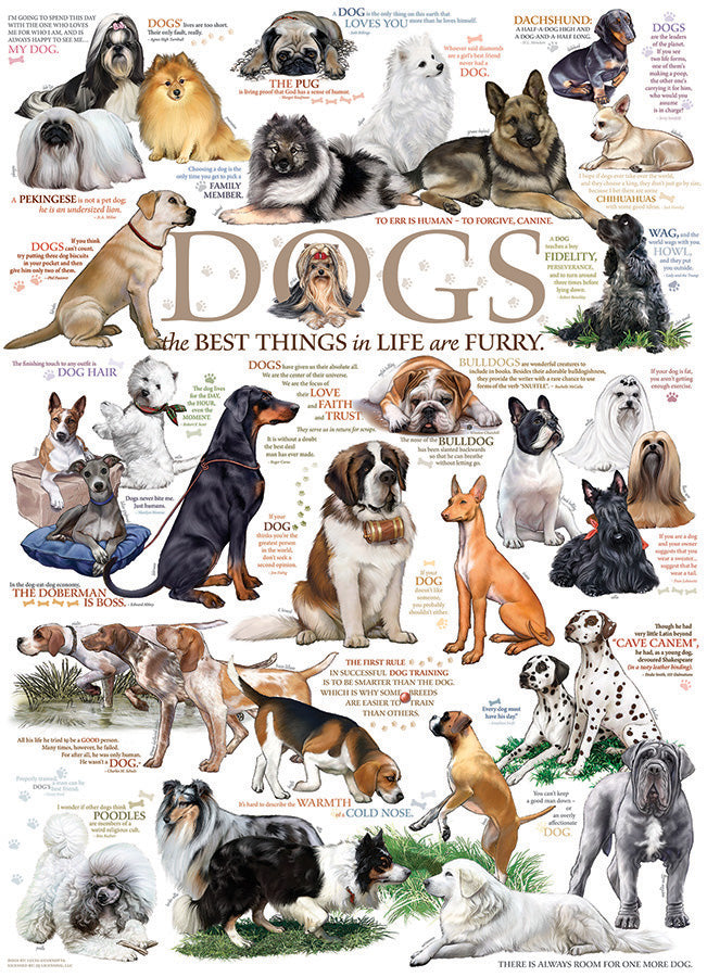 Puzzle 1000pc - Dog Quotes 80096