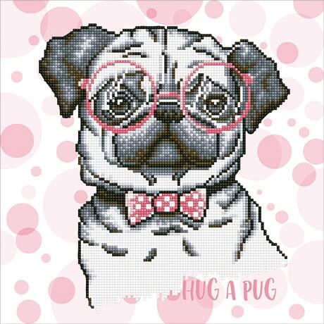 Diamond Dotz - Hug A Pug DD7.035