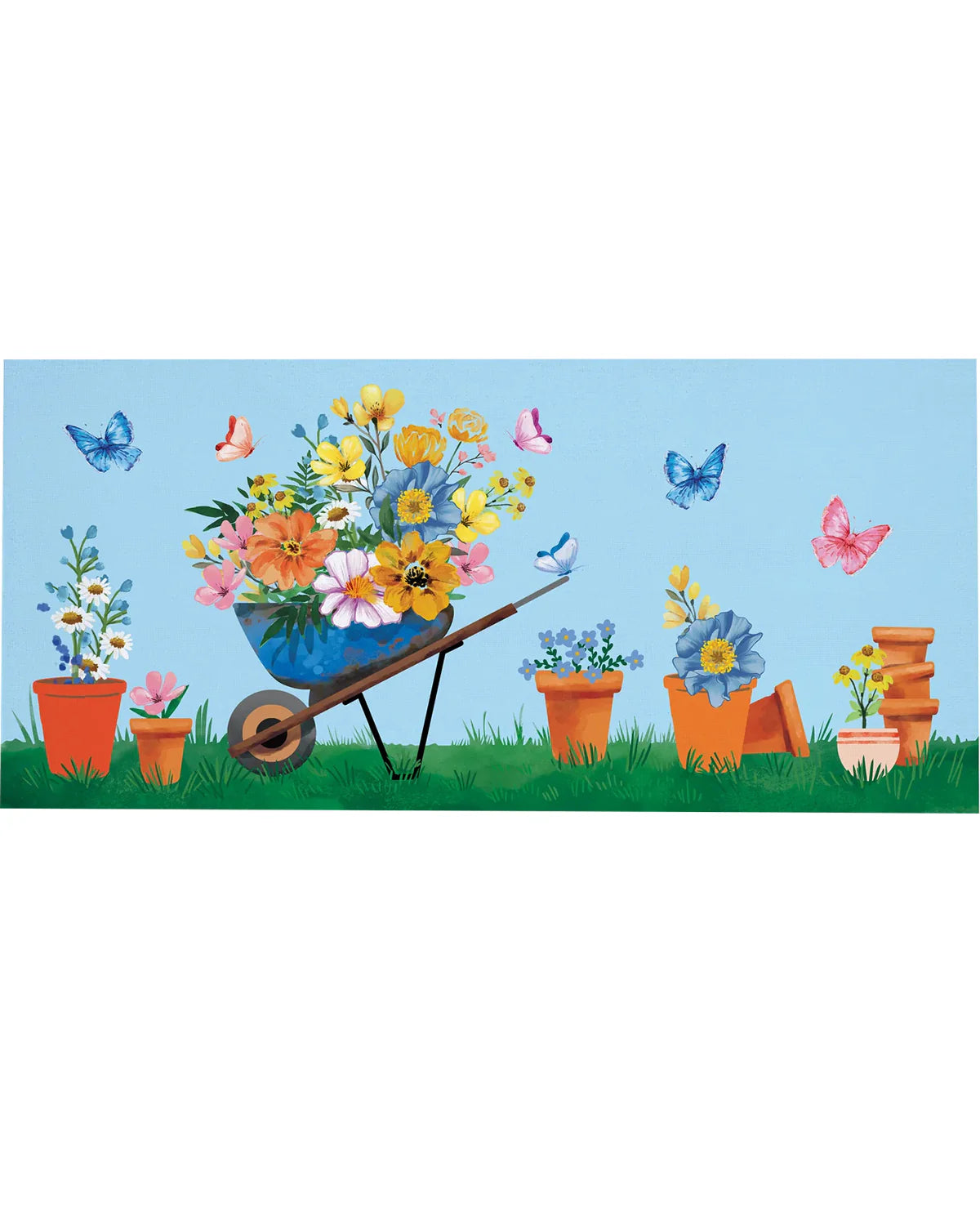 Sassafras Insert - Floral Wheelbarrow Delight