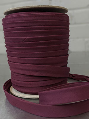 Polycotton Bias Tape Eggplant 629-074 - 13mm