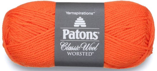 Patons Classic Wool Worsted 100g - Vibrant Orange 77738