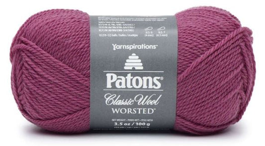Patons Classic Wool Worsted 100g - Rich Raspberry 77783