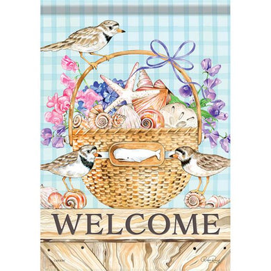 EB Garden Flag - Coastal Basket