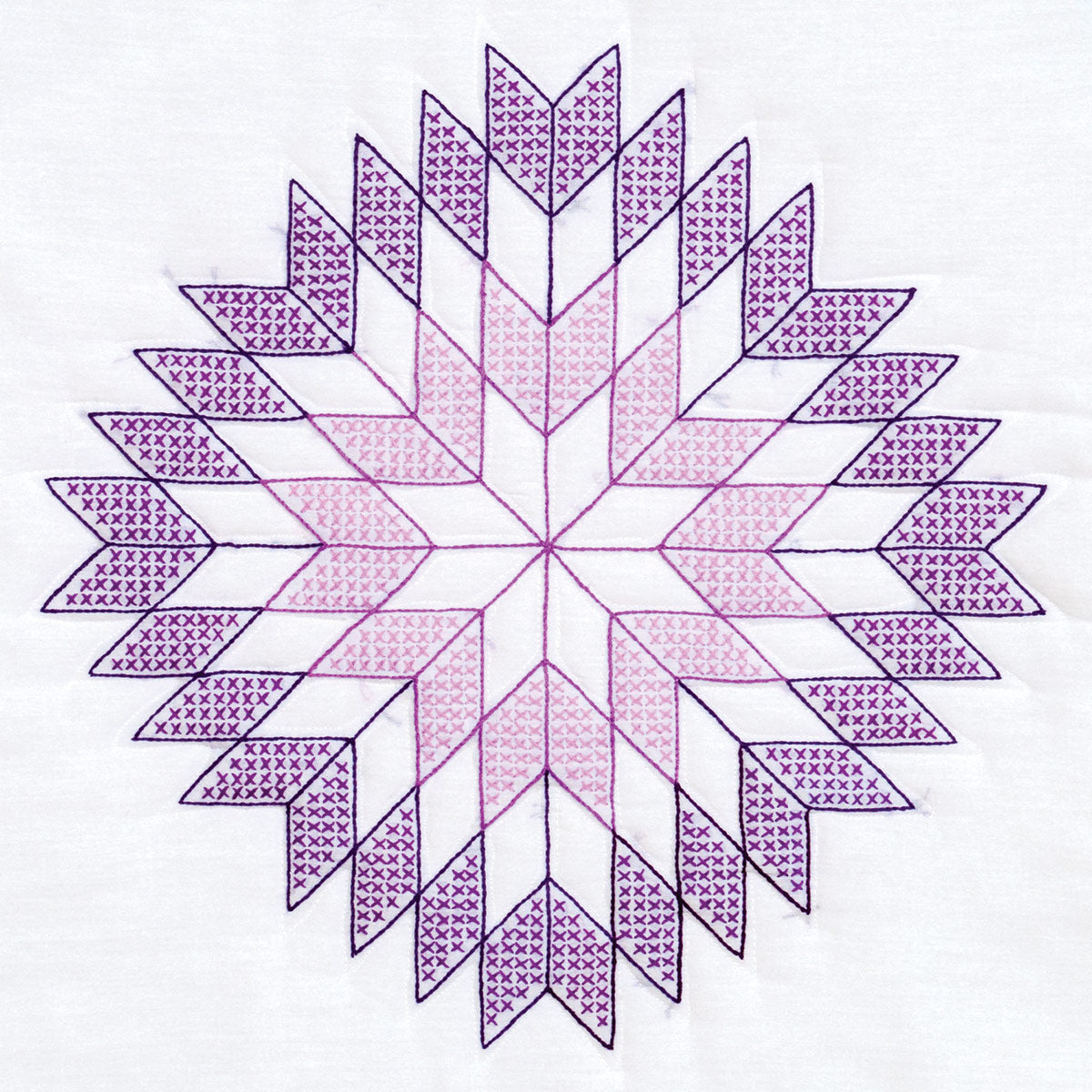 18" Quilt Block - Lone Star 595