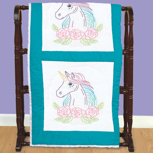 18" Quilt Blocks - Unicorn