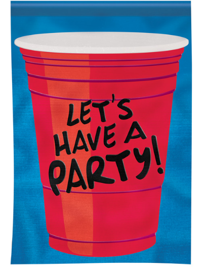 *EB Garden Flag - Lets Have A Party