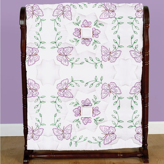 18" Quilt Block - Circle Of B'Flies 307