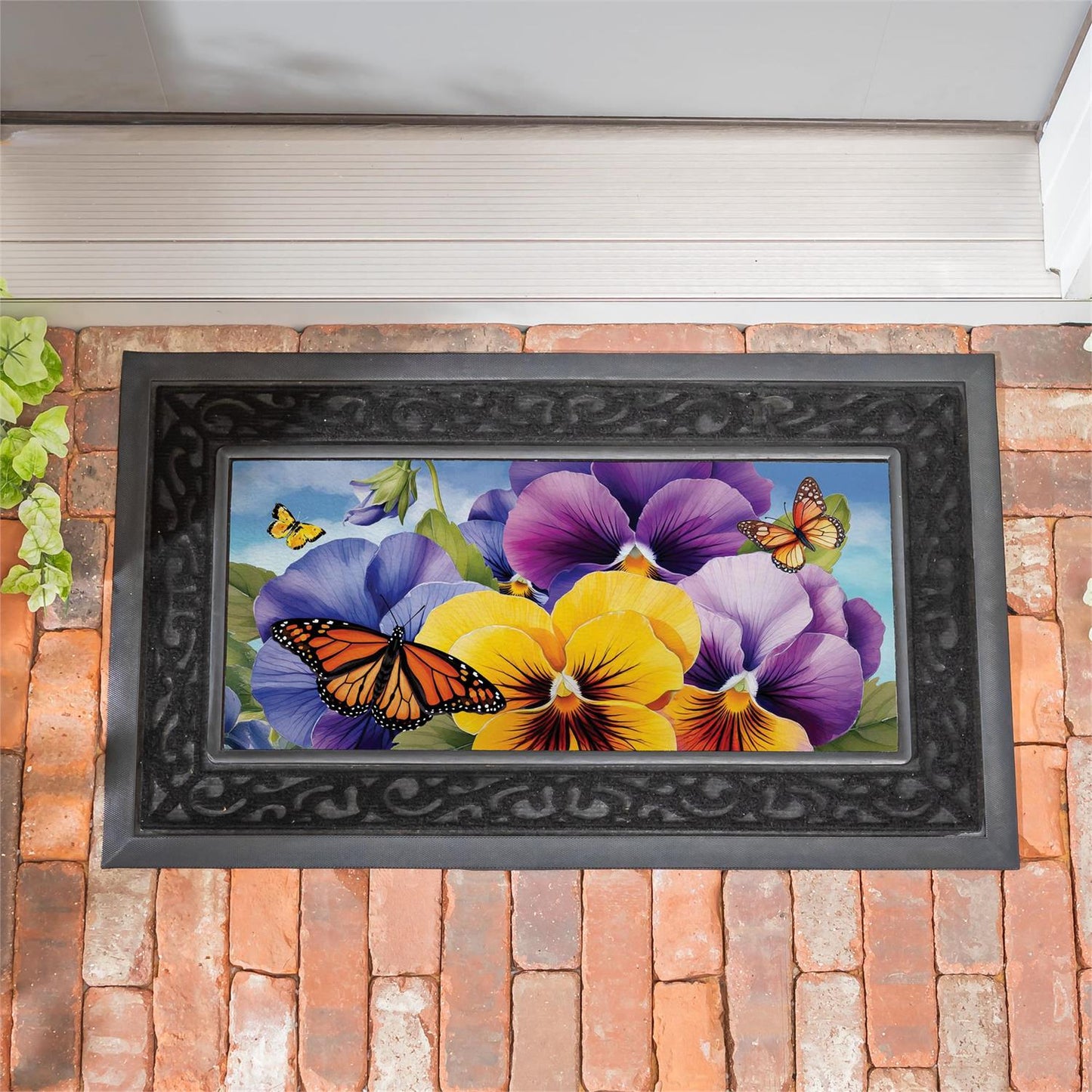 Sassafras Insert - Pansies & Butterflies