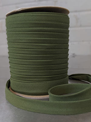 Poly Cotton Bias Tape Khaki 629-092 - 13mm