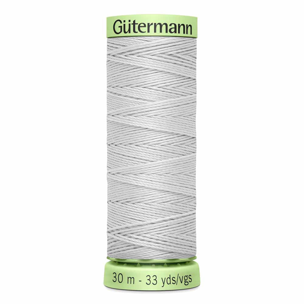 Gut Poly Thread Top Stitch 30m - Silver 100