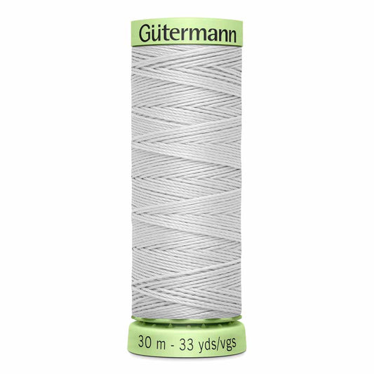 Gut Poly Thread Top Stitch 30m - Silver 100