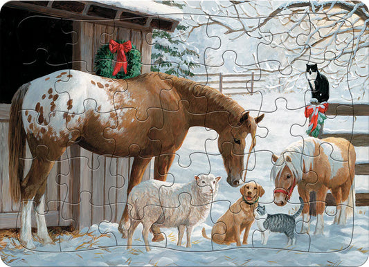 Tray Puzzle 35pc - Barnyard Greetings 58857