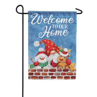 EB Garden Flag - Santa Gnome & Friends