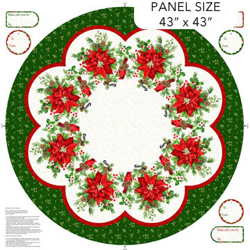 NC Panel(Tree skirt) -Yuletide Traditions DP26115-10
