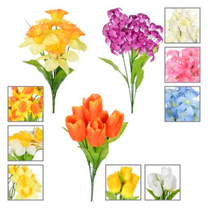 DD Spring Flower Bushes 6 Asst. 38cm 2498