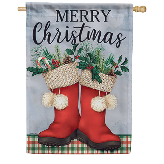 EB Lg Flag - Santa Boot