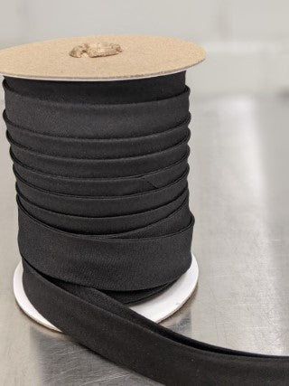 Polycotton Bias Tape Black 03 - 24mm 12534-003