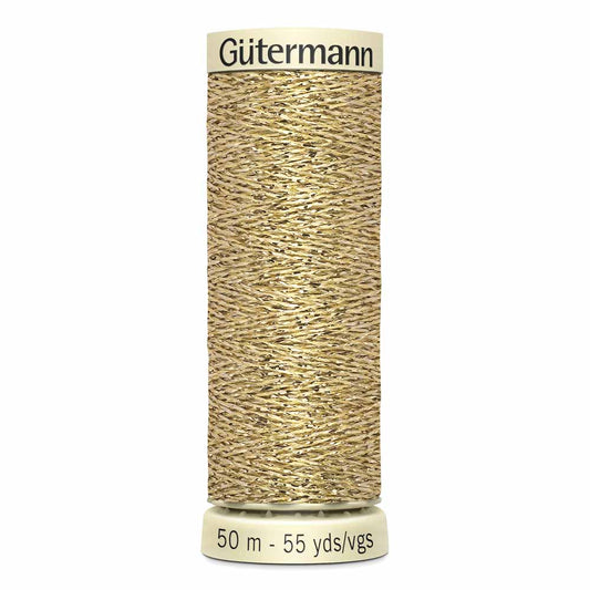 Gut Metallic Sparkle Thread 50m - Gold 0024