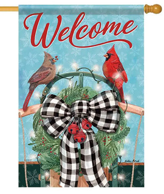 EB Garden Flag - Sled Cardinals