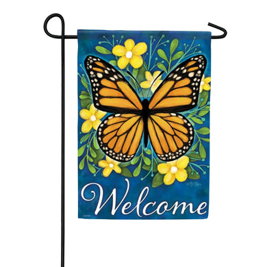 EB Garden  Flag - Monarch Morning