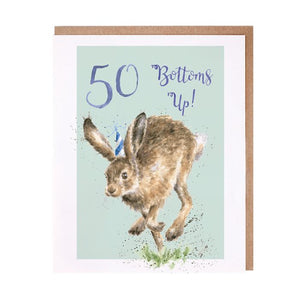 Wrendale Card - 50 Bottoms Up