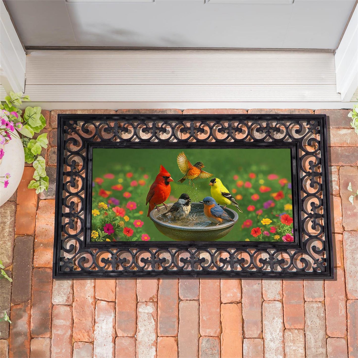 Sassafras Insert - Bathing Birds