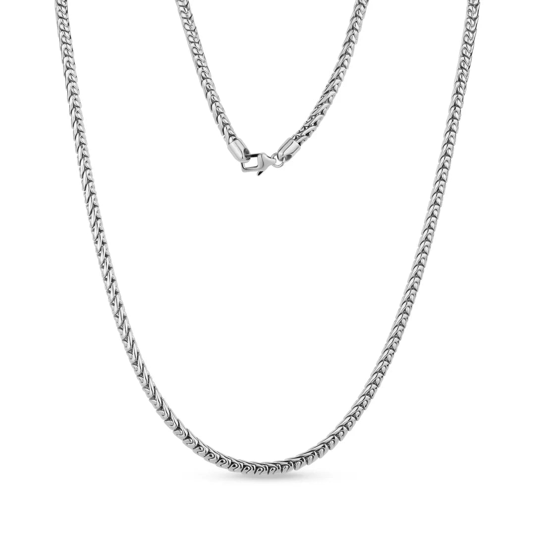 ARZ Necklace - Silver Steel S-Link 4.5mm 20"