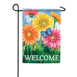 EB Garden  Flag - Gerbera Welcome