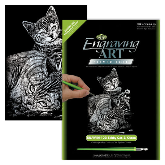 EGR Art Mini - Tabby Cat & Kitten
