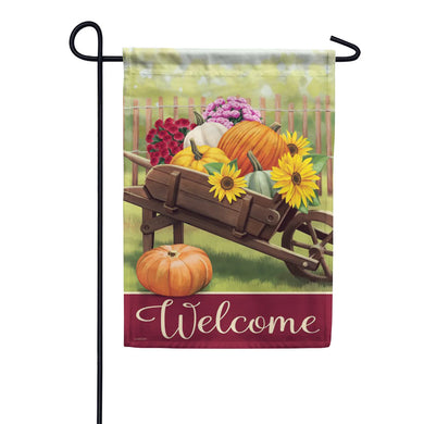 EB Garden Flag - Harvest Wagon