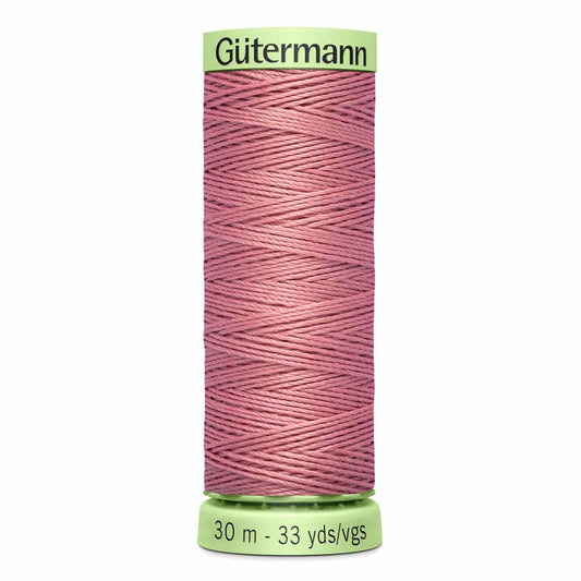 Gut Poly Thread Top Stitch 30m - Old Rose 323
