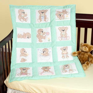 Nursery Quilt Blocks - Teddy Bears 892