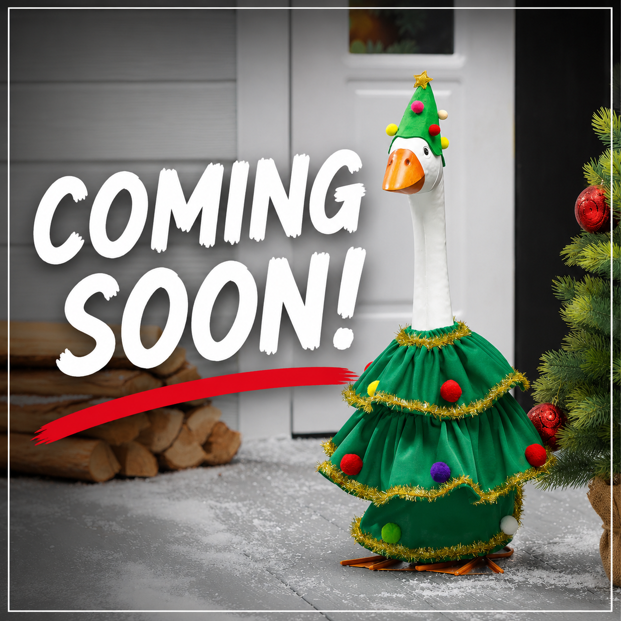 EE Porch Goose Outfit - Christmas Tree