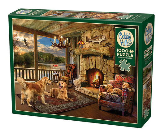 Puzzle 1000pc - Lakeside Cabin 40151