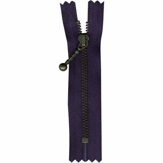 Denim Zipper 8cm - Navy 0708169
