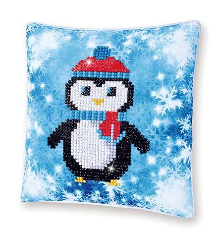 Diamond Dotz - Christmas Penquin Pillow DDP2.023