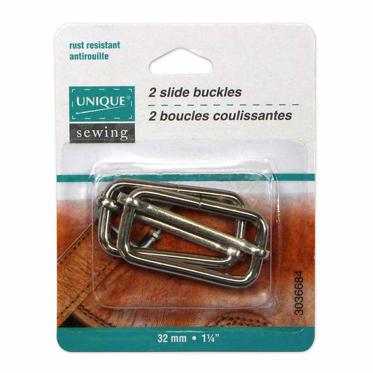 Unique Slide Buckles 2pk 3036684