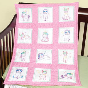 *Nursery Quilt Blocks - Baby Animals 883