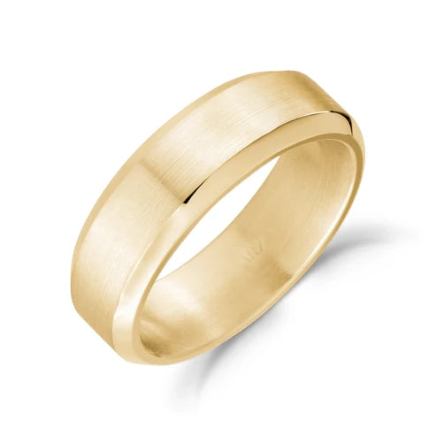 ARZ Ring - Gold W/Beveled Edge Sz 11