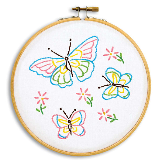 6" Hoop Kit - Fluttering Butterflies 143