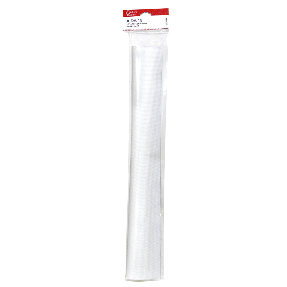 Aida Cloth 18ct 15"x18"- White 2031746